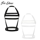 Пикантные Для мужчин нейлоновое нижнее белье с лямкой на шее Hollow Out дизайн эластичный нагрудный ремень для Тела Бондаж пояс