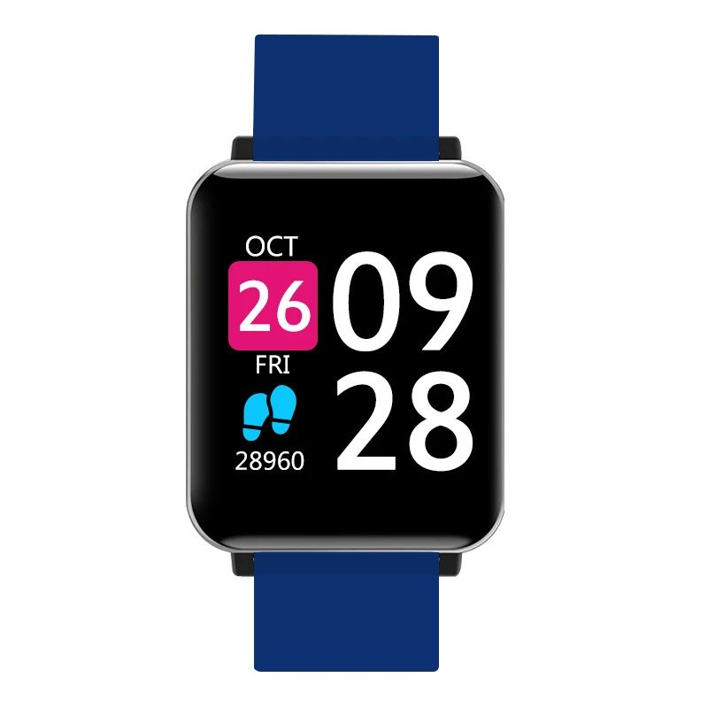 Квадратный Спорт Смарт часы Для женщин Дамы для Android IOS Smartwatch женские Фитнес