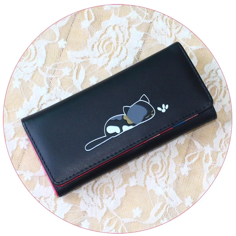 Women Wallets Lady Purses Handbags Coin Purse Long Clutch Moneybags Lovely Cat Wallet ID Cards Holder Pocket Bags Notecase Pouch | Багаж и