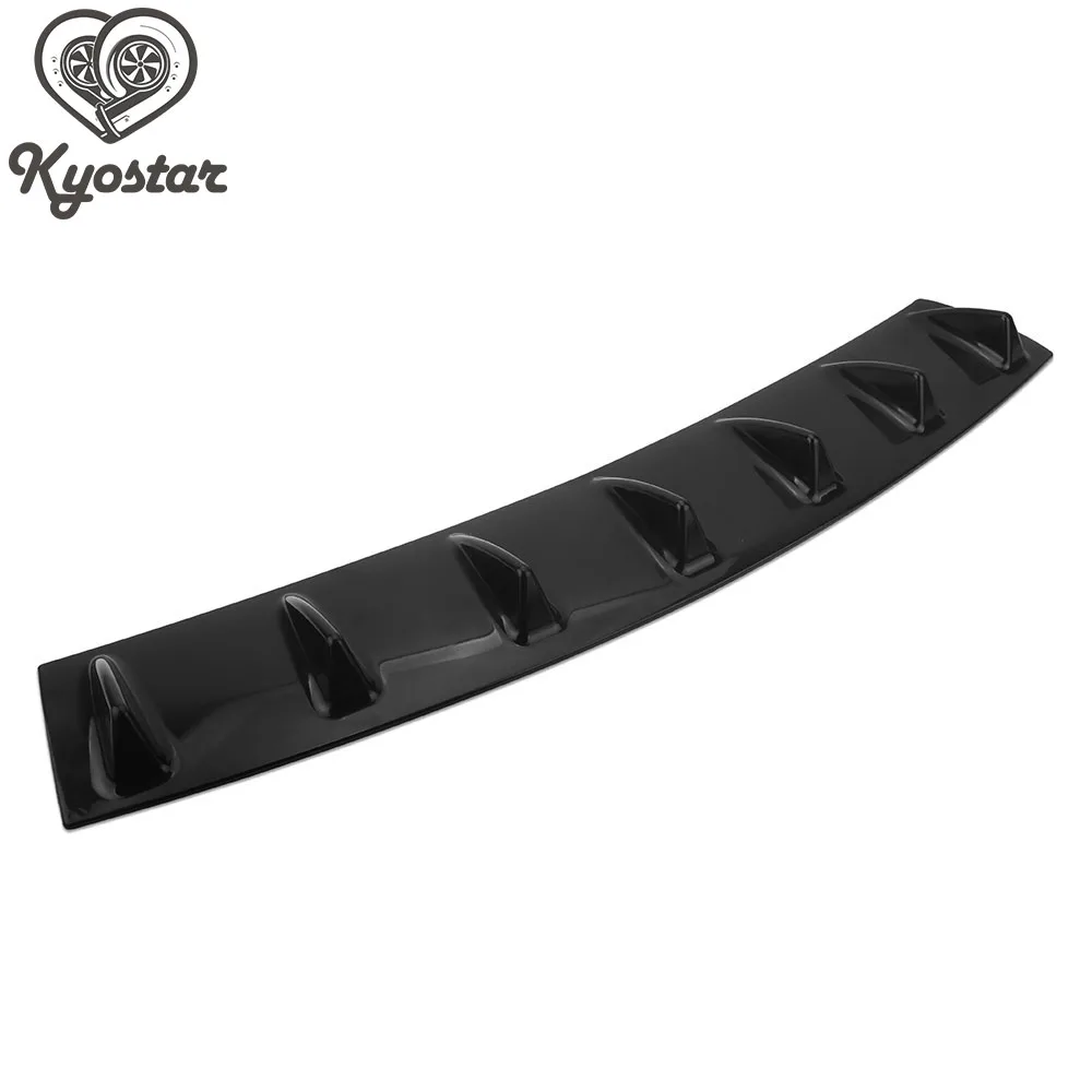 Universal Carbon Car Rear Bumper Lip Diffuser 7 Fin Shark Style Back Spoiler Splitter Car-Styling | Автомобили и мотоциклы