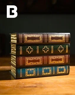Декоративная винтажная фальшивая книга ретро-органайзер, коробки, секретная коробка для хранения, деревянный косметический чехол для украшений, для дома, офиса, книг, полка, Декор - Цвет: B