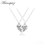 Ожерелье из 2 частей Best Friends Forever BFF, Модный кулон в форме сердца, горячая распродажа