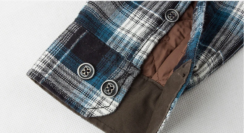 ROYALWAY Brand Camping Hiking Shirts Men With Fleeces Fishing Super Thermal Winter Good Quality#RTM1461D