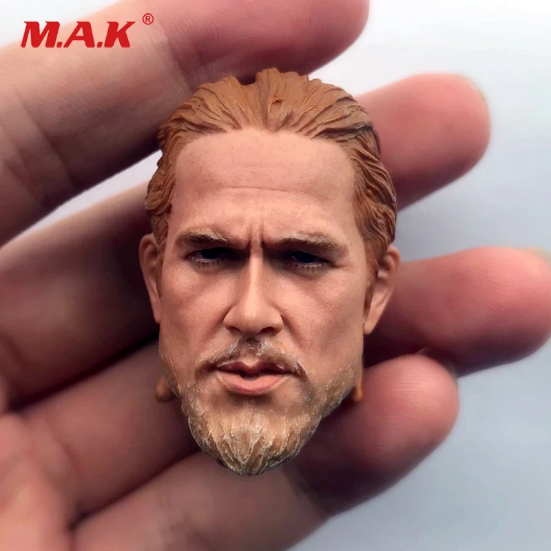 1/6 1/6 Европейский знаменитый актер голова лепим Charlie Hunnam голова модель игрушки ПВХ голова модель для тела человека