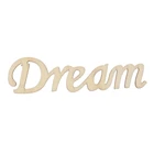 Надпись мечты, деревянная подвесная вывеска, наклейка на стену, украшение для дома