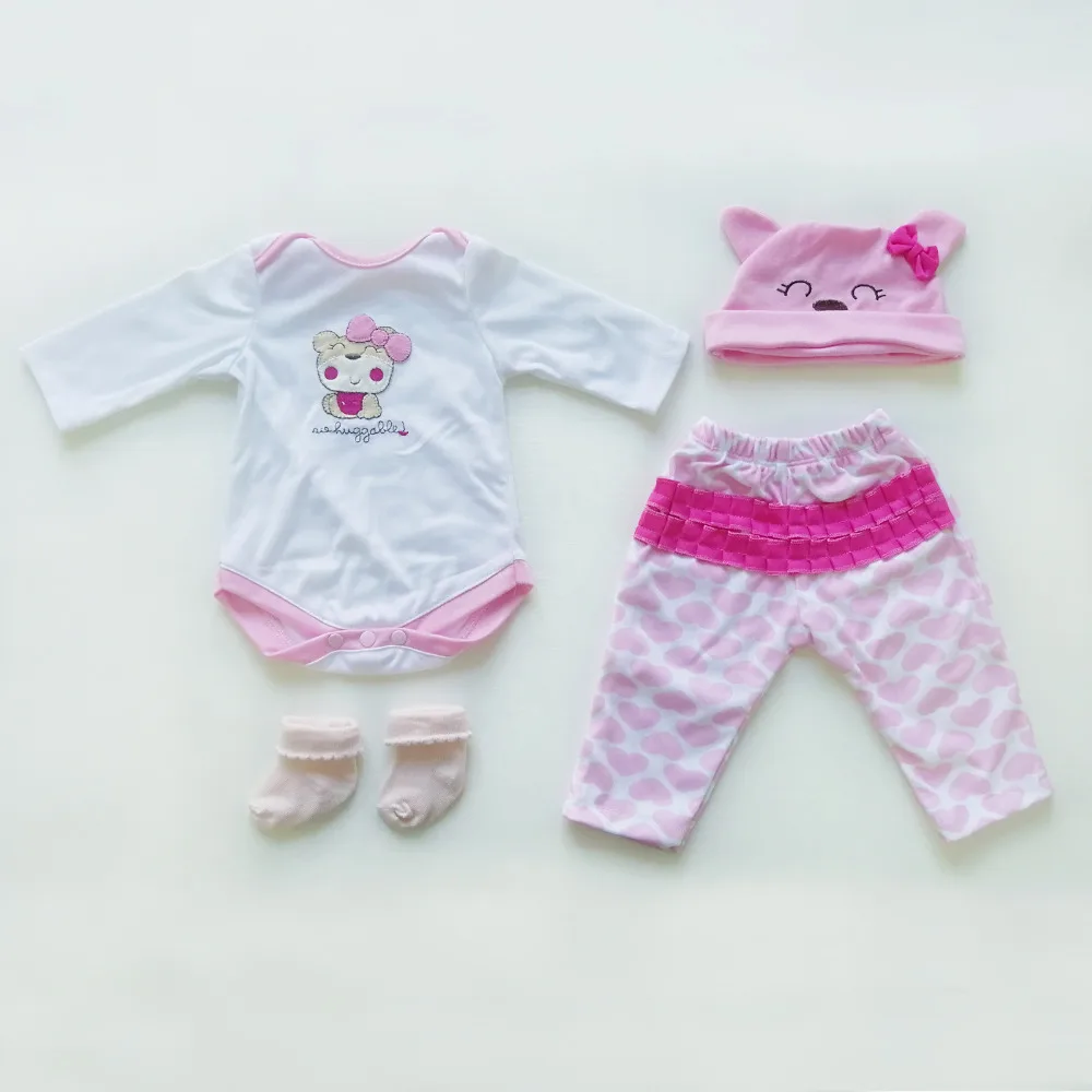 Nicery 20-22 дюймов 50-55 см Bebe Baby Reborn кукла Мягкий Силиконовый мальчик девочка игрушка Reborn Baby Doll подарок для ребенка Lucy Bear Одежда