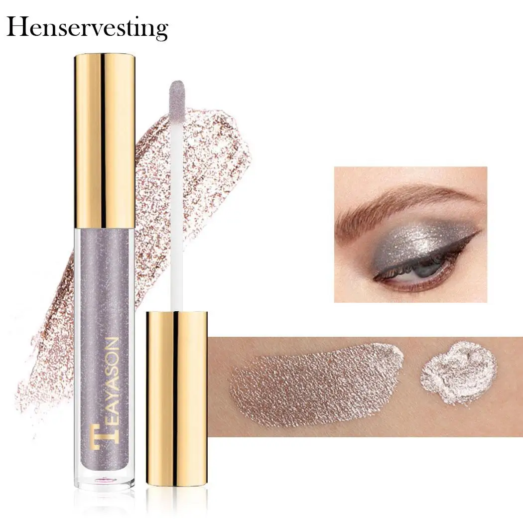 Дымчатый цвет алмазные мерцающие тени для век блестящие пигменты 8 видов цветов