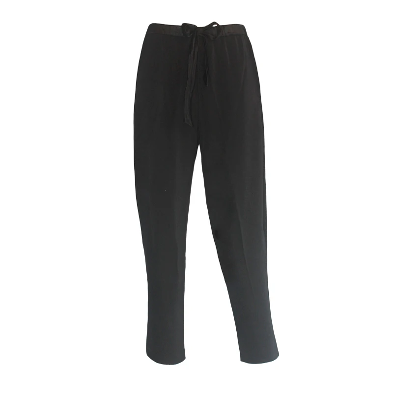 Брюки для латинских танцев N3004 черные белые с кисточками|latin dance pants|mens ballroomlatin |