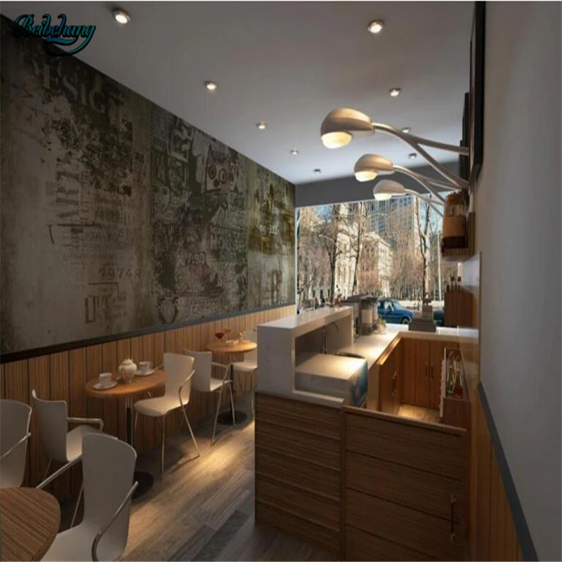 

beibehang European Retro Nostalgic Letter Bar ktv Restaurant Wallpaper Mural Custom Wallpaper Mural Decor