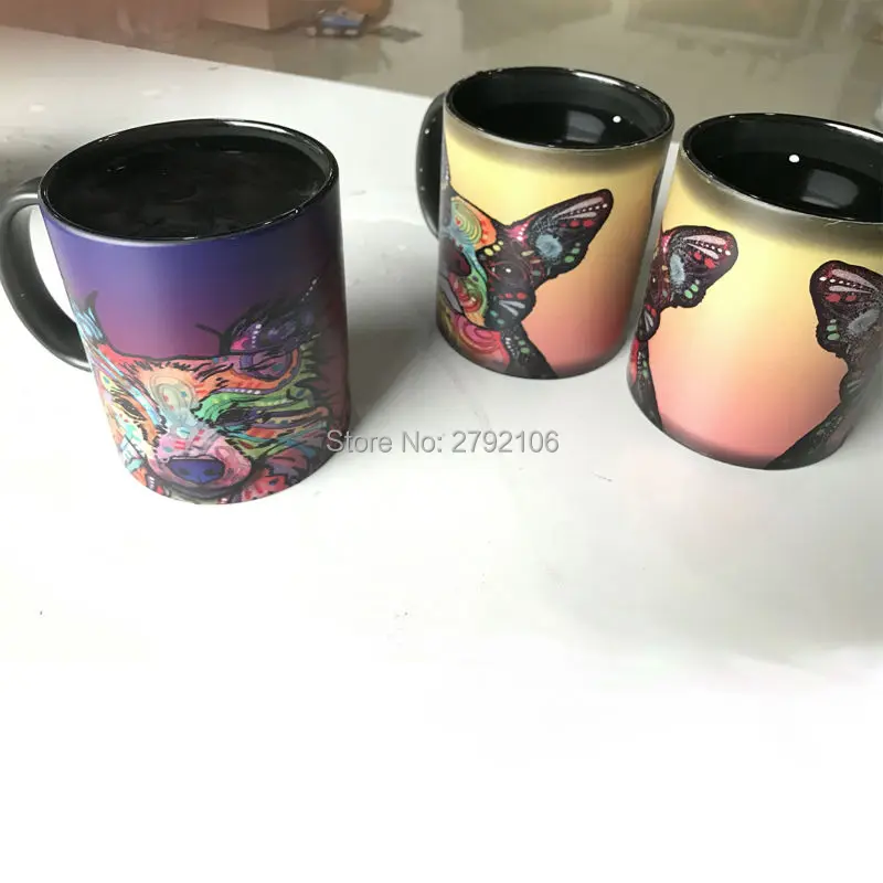 Индивидуальные горячей и холодной воды тепло активированный Кружки Кофе Чай