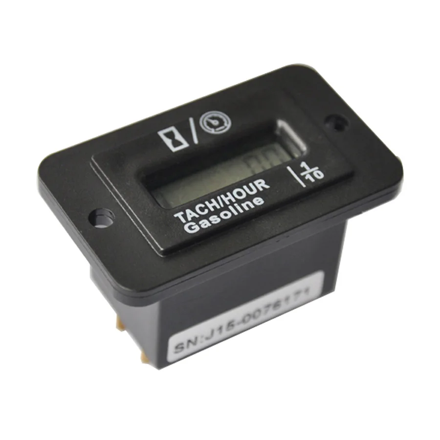 Счетчик часов SNAP IN LCD цифровой мини-Тахометр для газового двигателя ATV лодка