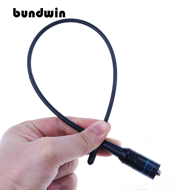 Bundwin Женская Двухдиапазонная гибкая антенна радио NA-771 NA771 SMA-F SMA VHF/UHF 144/430 МГц для