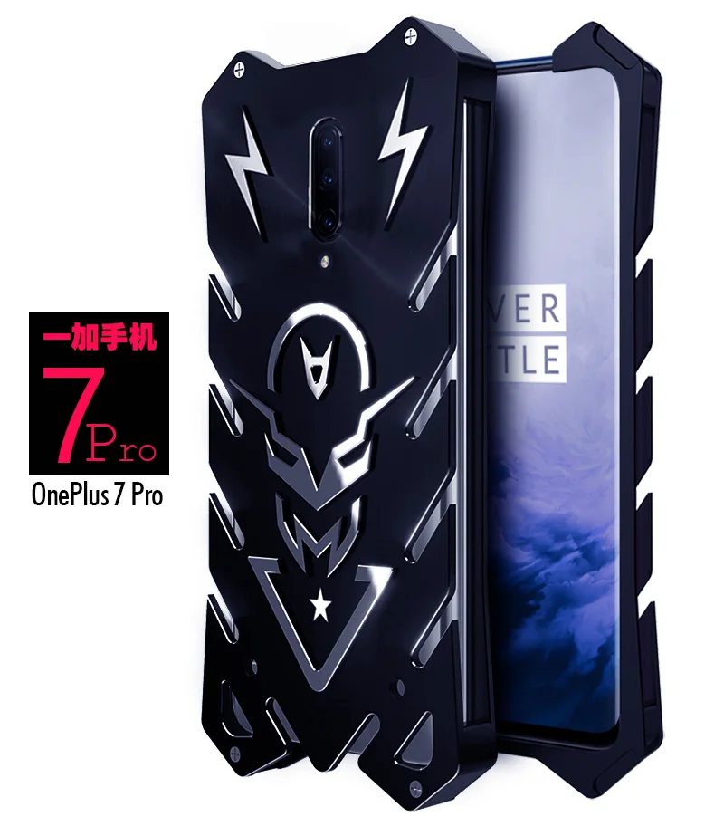 Алюминиевый армированный чехол Тор для Oneplus 7T Pro 7 5T телефона защитный с