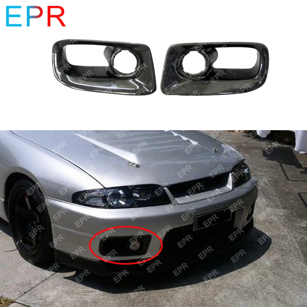 Для Nissan Skyline R33 углеродное волокно передний бампер воздуховод Комплект кузова