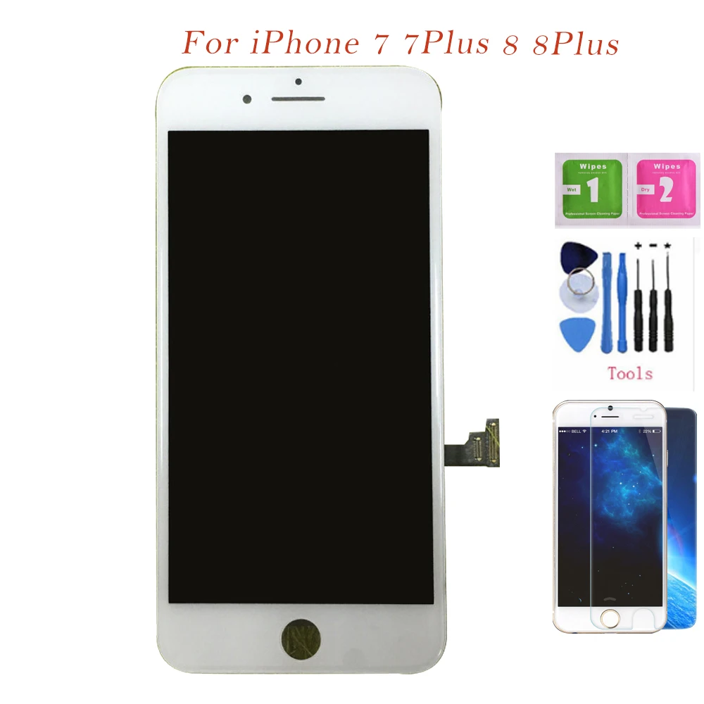 Жк дисплей класса AAA для iPhone 7 8 сенсорный экран с дигитайзером в сборе iphone plus жк