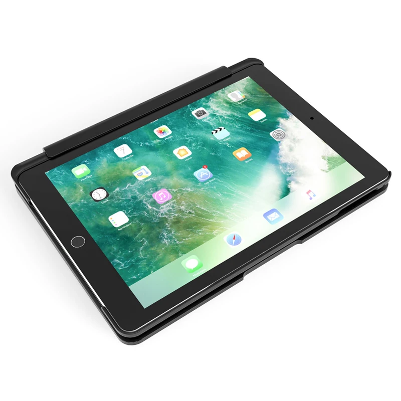Чехол s для Apple iPad 9,7 /iPad Air/Air 2 Беспроводной Bluetooth клавиатура чехол класса люкс 360 Вращающийся Алюминий сплав чехол+ ручка+ Защитная пленка на экран