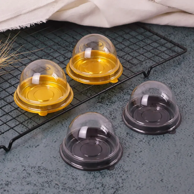 Круглая пластиковая коробка для торта одиночная Индивидуальная с Луной