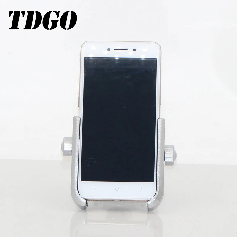 TDGO Металлический зажим для мобильного телефона серебристого и черного цветов с поддержкой вращения для мотоцикла и автомобиля для iPhone Xiaomi 2018 мода на.