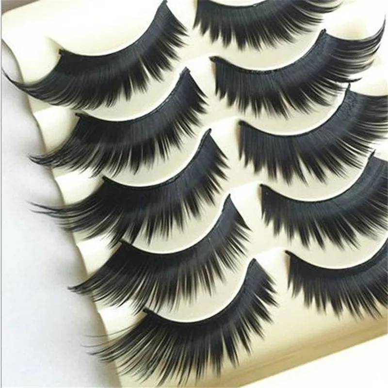 

New 5 Pairs Of Natural False Eyelashes False Eyelashes Long Makeup Water Eyelashes Extend Eyelashes Beauty