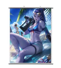 Аниме постер Overwatch Widowmaker настенная прокрутка печатная картина домашний декор