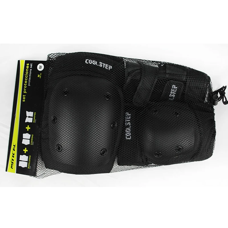 COOL STEP 6 Pcs Heavy Duty Knee Elbow Hands Protective Pad Support Kneepad Skateboard Skating Sports Safety Gear for Men/Women | Спорт и
