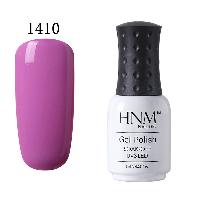 HNM 8 мл классический цветной Гель-лак Полупостоянный Гибридный лак для ногтей гель-краска УФ-гель для ногтей Гель-лак - Цвет: 1410
