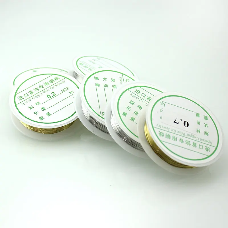 Медная проволока для бисероплетения Серебряного и золотого цвета изготовления