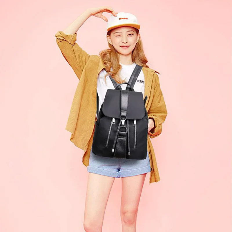 Нейлоновый женский рюкзак 3 шт./лот женская модная дорожная водонепроницаемая