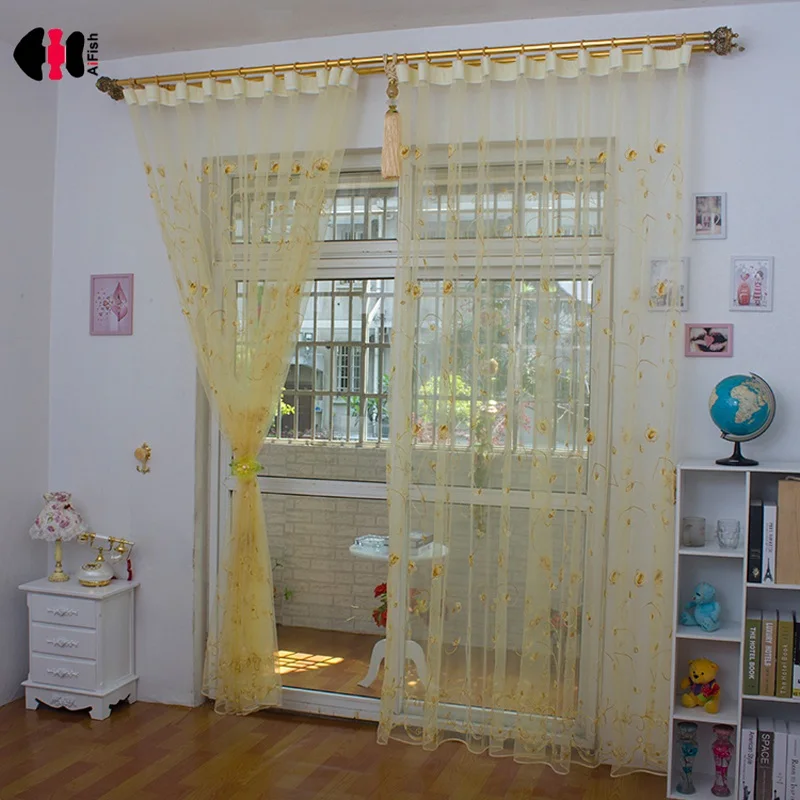 Современные розовые вышитые жалюзи фиолетовые желтые бордовые для спальни