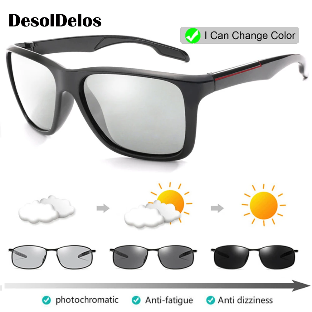 2019 фотохромные поляризационные солнцезащитные очки Для мужчин Вождение