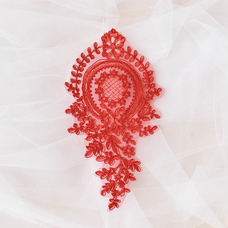 Бесплатная доставка 3 шт. деликатная вышивка разных цветов кружевные аксессуары