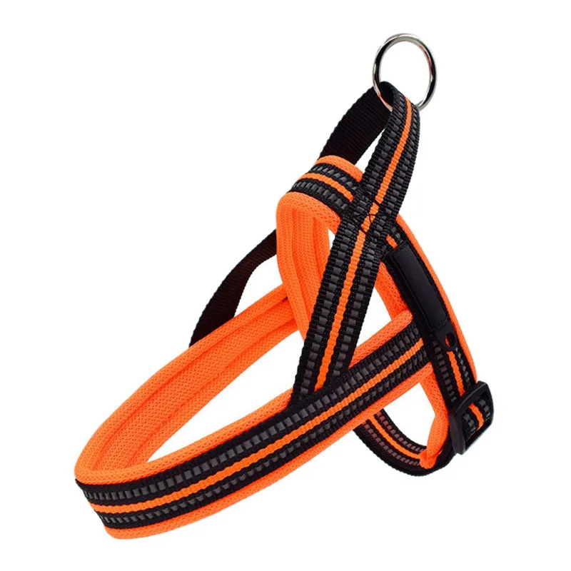 Orange Поводок для собак, летние ремни для собак, регулируемые ремни для кошек, собак, для прогулок на открытом воздухе, летние дышащие ремни для собак - Цвет: Orange