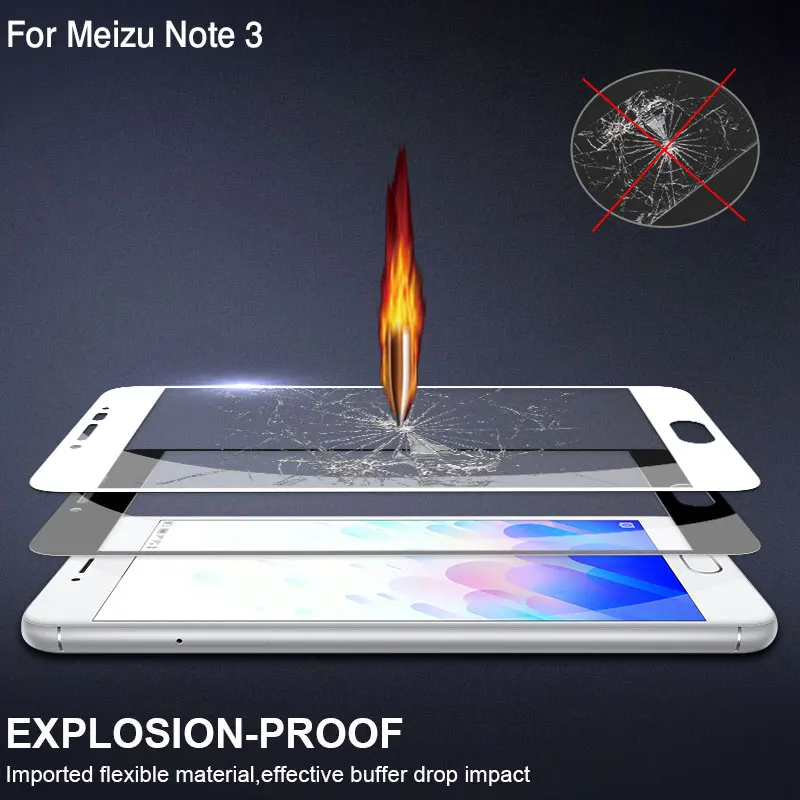 Для Meizu M3 Примечание Телефон Защитная стеклянная пленка для экрана ультратонкая 5