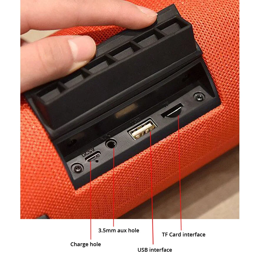 Стерео Портативный беспроводной Bluetooth динамик открытый бас водонепроницаемый