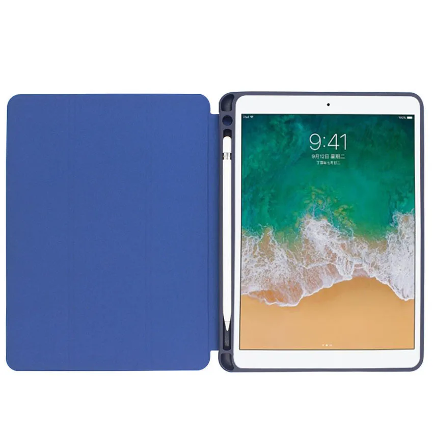 ГОРЯЧАЯ искусственная кожа умный чехол для Apple iPad Pro 12 9 2017 с карандашом Мягкий