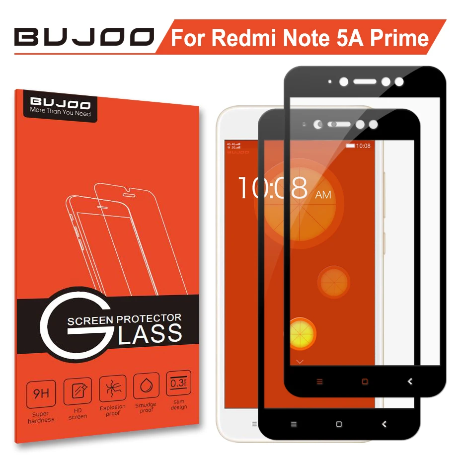 Закаленное стекло для Xiaomi Redmi Note 5A Pro Prime 5 A Xiomi 2 упаковки 100% оригинал 2.5D 9H полное