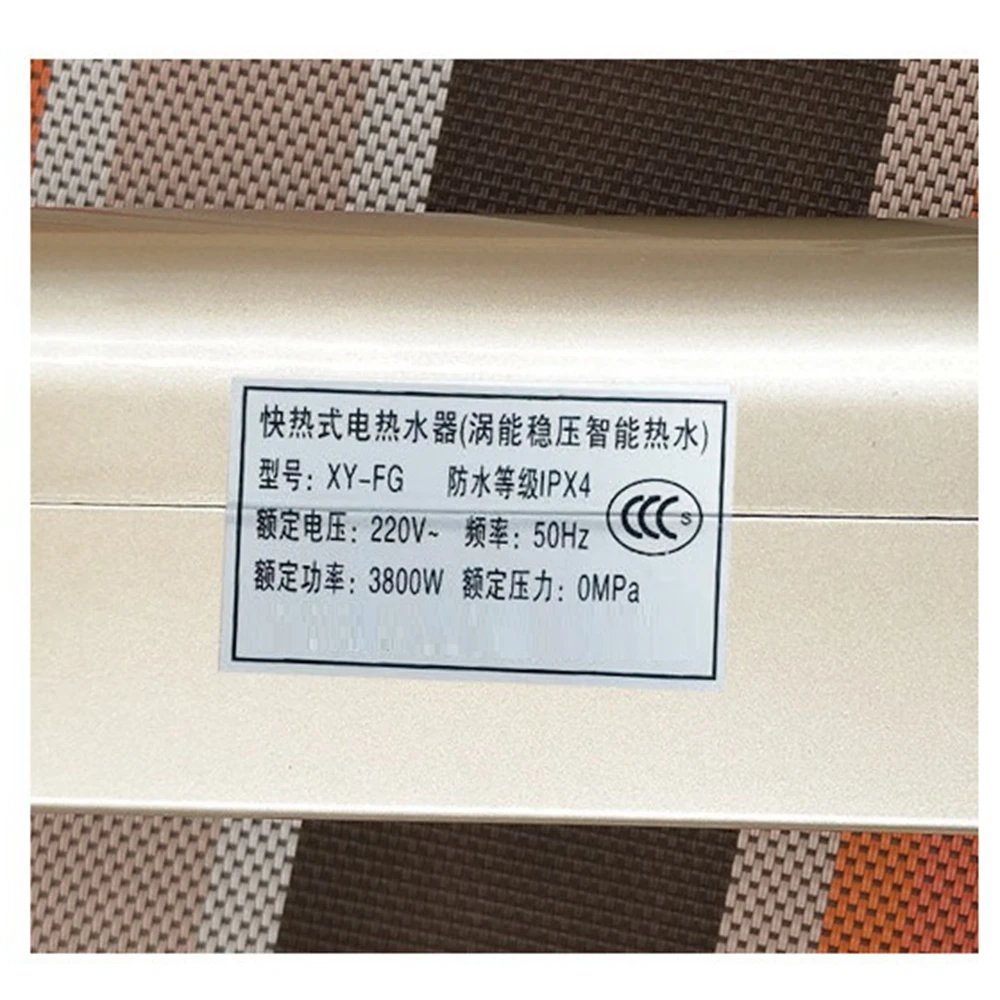 DMWD Free Water Storage Mini Instant Water Heater 3400W 220V Bathroom Hot Shower Instantaneous Water Heater 3S Fast Heating