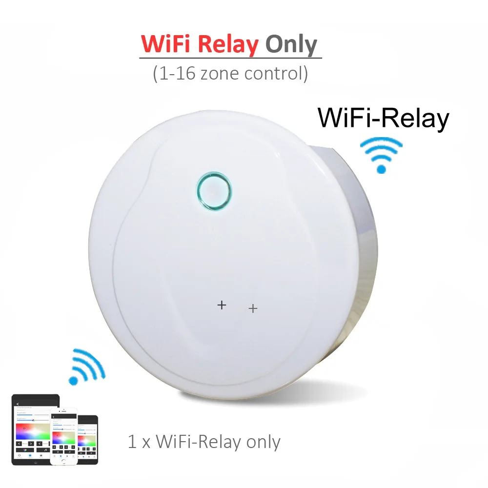 Wifi Relay Only Triac диммер СВЕТОДИОДНЫЙ 220V 110V 230V переменного тока с регулируемой яркостью ручка светильник переключатель Беспроводной RF 2,4G пульт дистанционного управления смарт-контроллер Wi-Fi диммер для Светодиодный ламп - Цвет: Wifi Relay Only