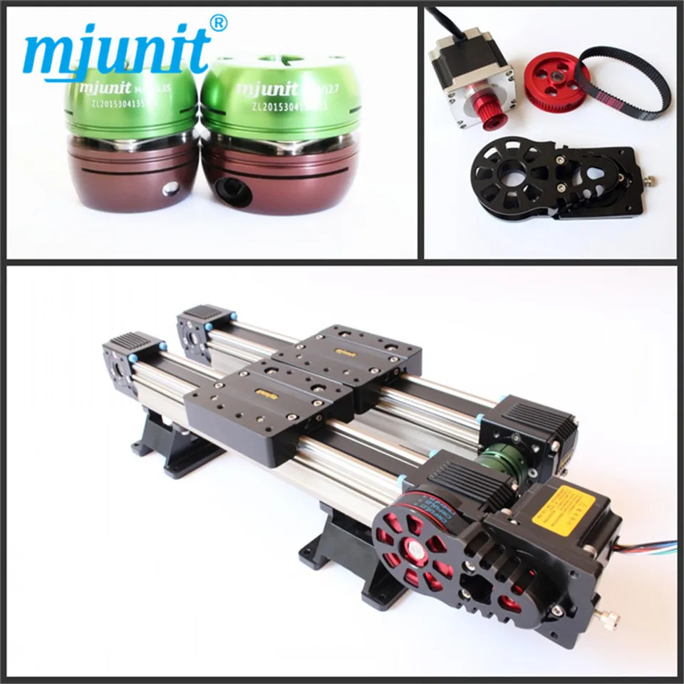 

Linear Belt Drive Rail Aluminum Alloy Heavy Load Type Linear Guide Belt drive linear actuator