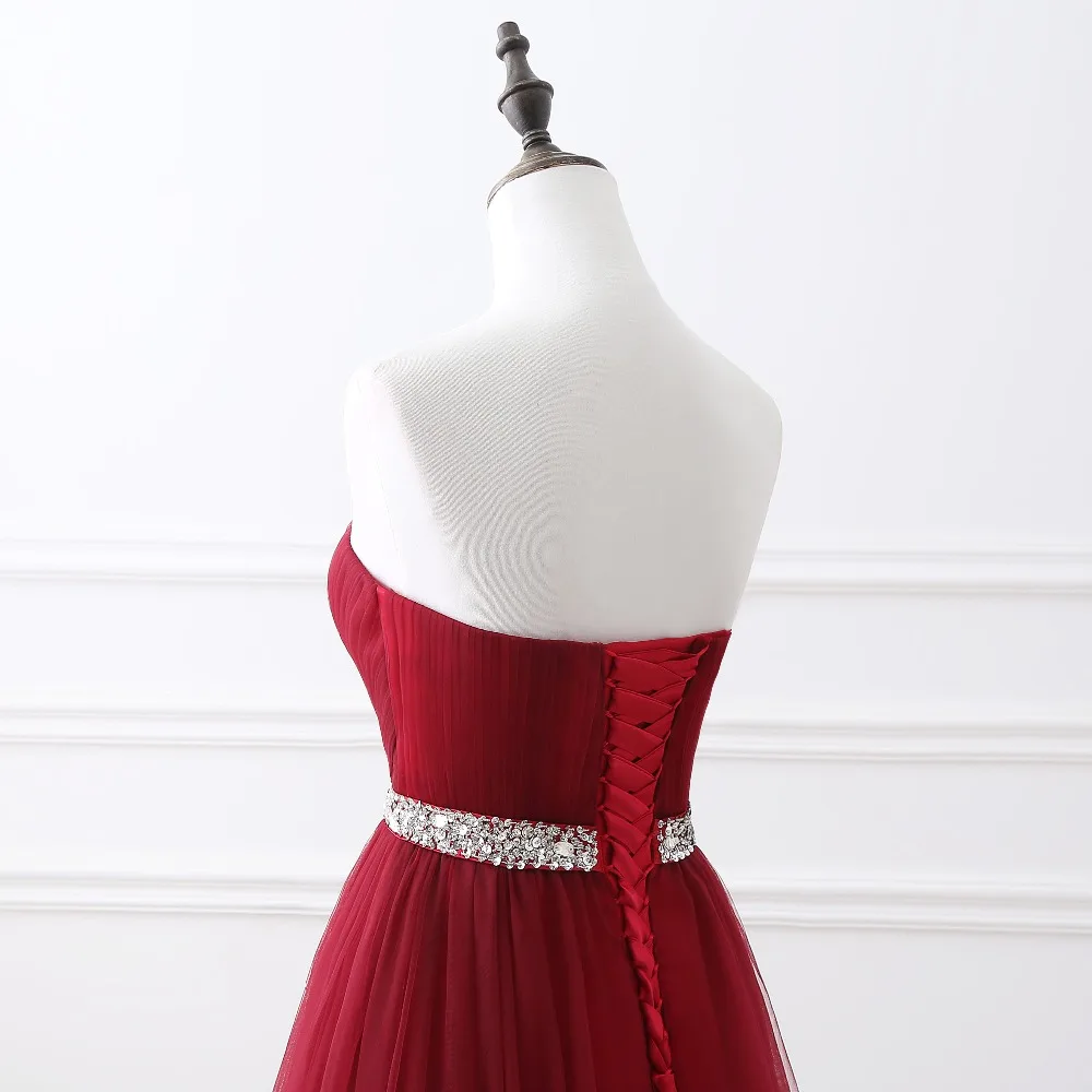 Женское вечернее платье до пола винно красное с бисером 2020| |