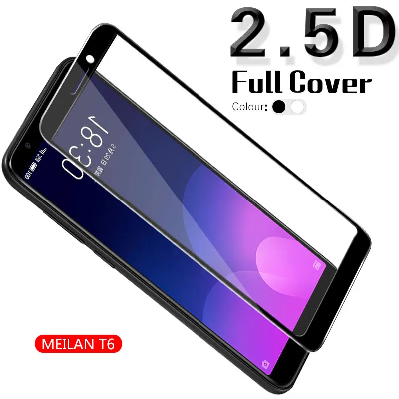 Закаленное стекло для Meizu M6T Meilan 6T цветная полноэкранная защитная пленка Синий