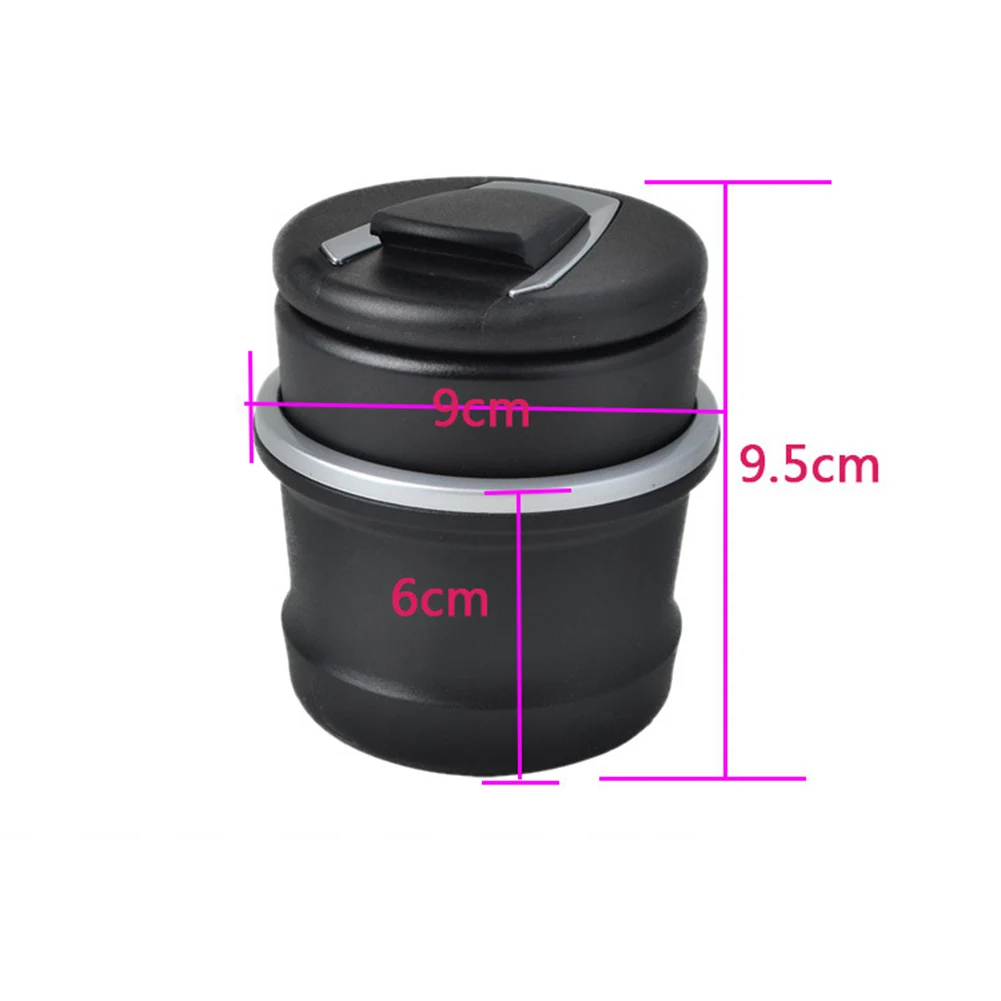 

New Car Ashtrays LED Portable Car Truck Office Cigarette Ashtray Cup Luminous Smokeless Automotive Interior Accessories