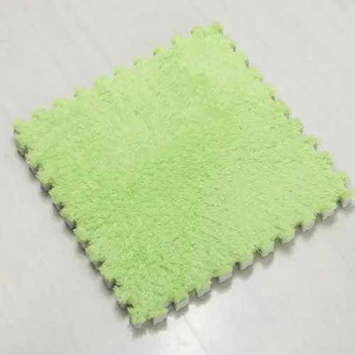 Grass green Лидер продаж, ковер 30*30 см, для гостиной, спальни, детей, Детский мягкий ковер, волшебный лоскутный пазл, комбинированные головки, коврик для скалолазания, детский коврик - Цвет: Grass green