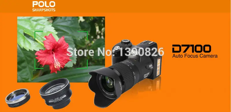 Цифровая камера Protax D7100 13 МП CMOS ЖК-экран TFT 3 0 дюйма 24X оптический зум цифровая s
