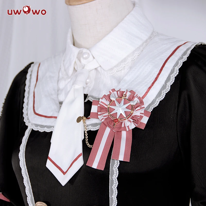 UWOWO Kinomoto Sakura Card Captor, косплей, черная Лолита, милое платье Doujin, аниме, Card Captor, карнавальный костюм, женский костюм Sakura