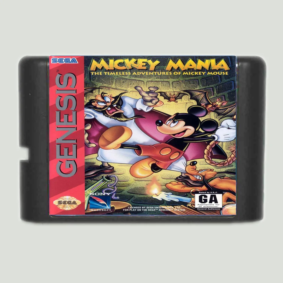 Микки Мания 16 бит MD карточная игра для Sega игры Mega Drive Genesis|16 bit|md game16 bit md |