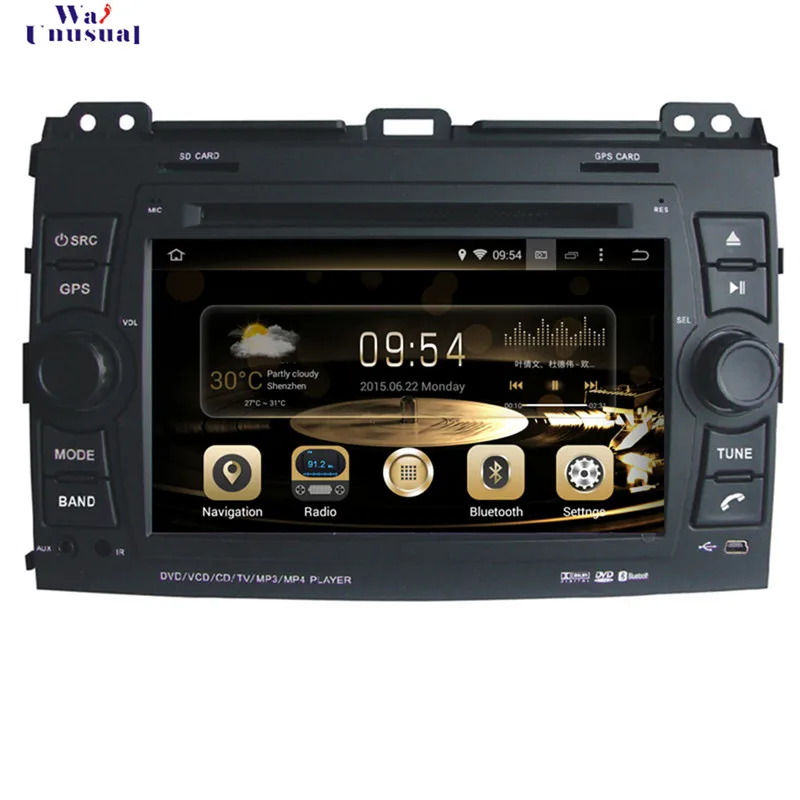 WANUSUAL 7 &quotOcta Core 32G Android 6 0 gps навигации для Toyota Prado 2002 2003 2004 2005 2006 2007 2008 2009 с BT Wifi Карты |