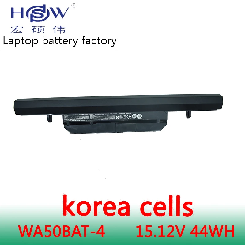HSW 15 12 V 44Wh Аккумулятор для ноутбука Clevo 6 87 WA50S 42L WA5RS батарея akku|laptop battery|battery for