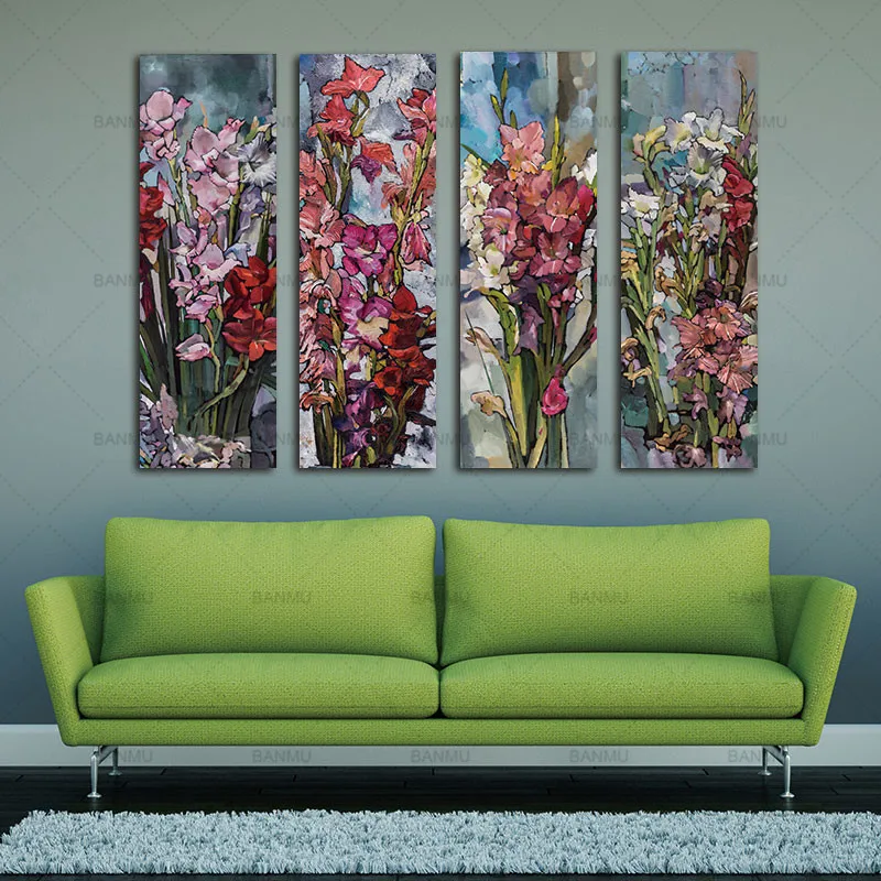 

Picture poster Wall Art Canvas Painting Flower Painting Wall 3 Panel Wall art pictures Art Decorative Modular Picture no frame