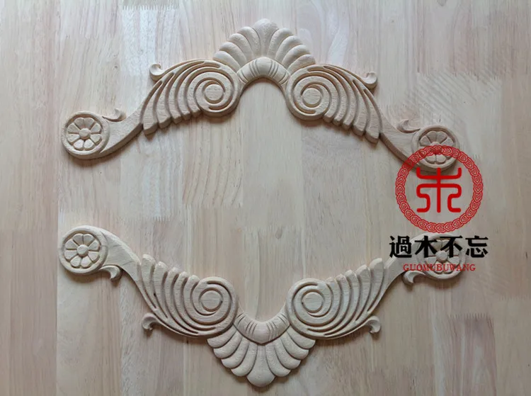 

Don't forget the wooden Dongyang Wood Carving Wood Window Decal Decals European Style Fireplace decoration central door flower b